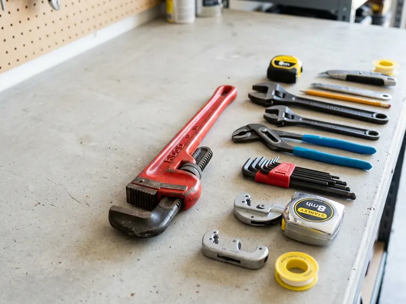 Professional plumbers in Hoisington, KS equipped with top-tier tools for residential and commercial plumbing services.